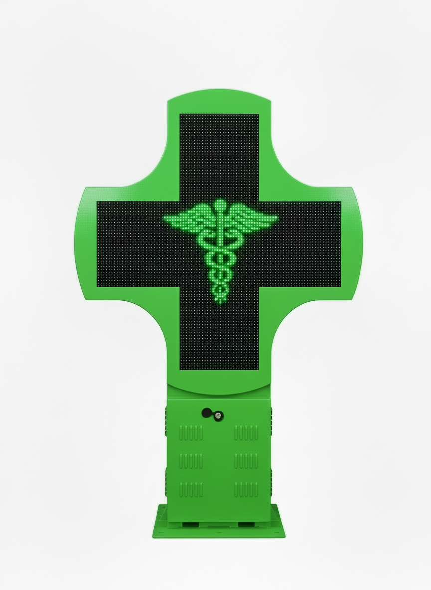 Croix Pharmacie LED Mono – P8