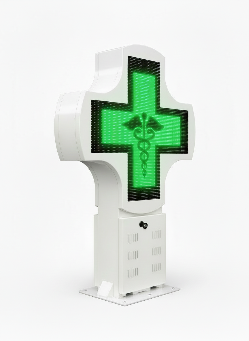 Croix Pharmacie LED Mono – P8