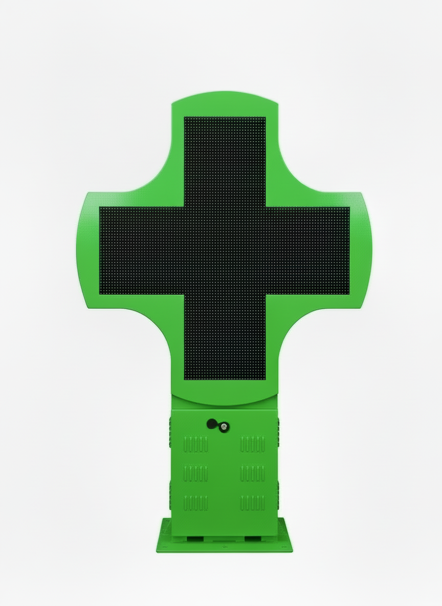 Croix Pharmacie LED Mono – P8