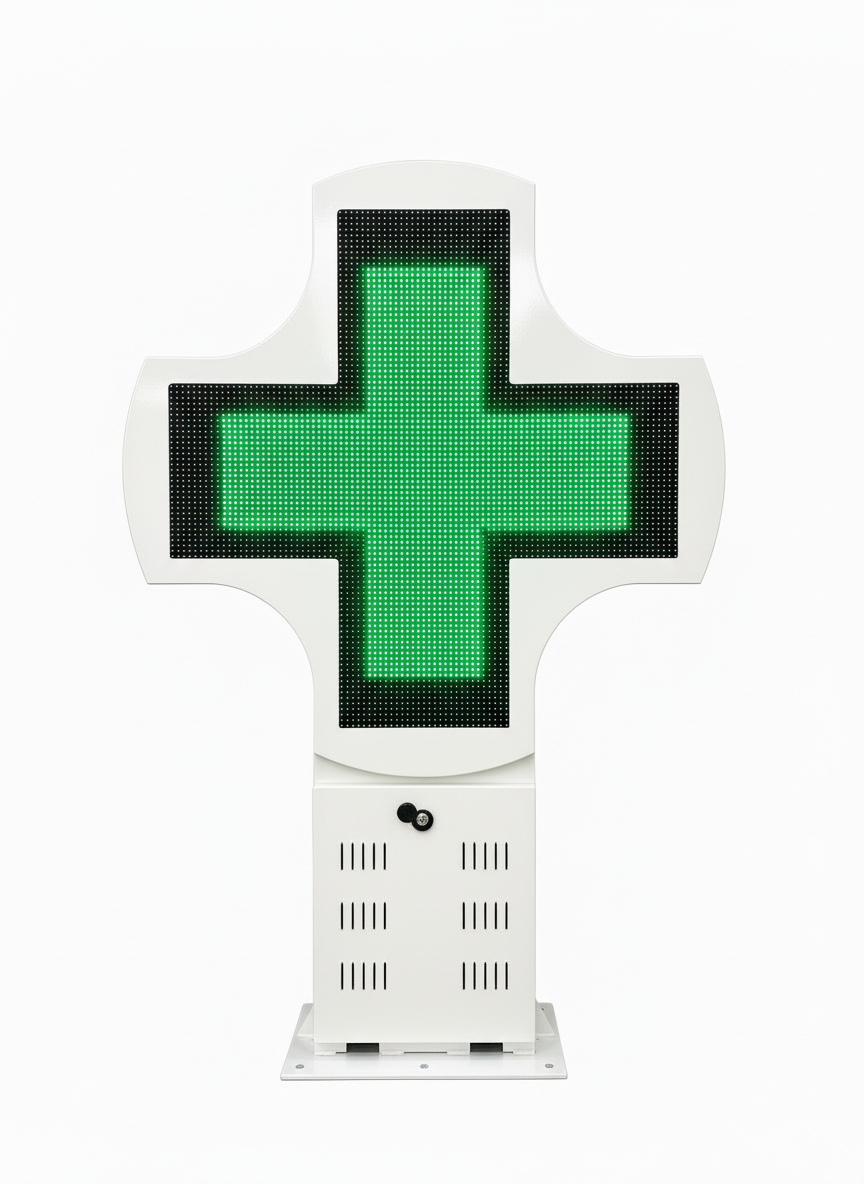 Croix Pharmacie LED Mono – P8